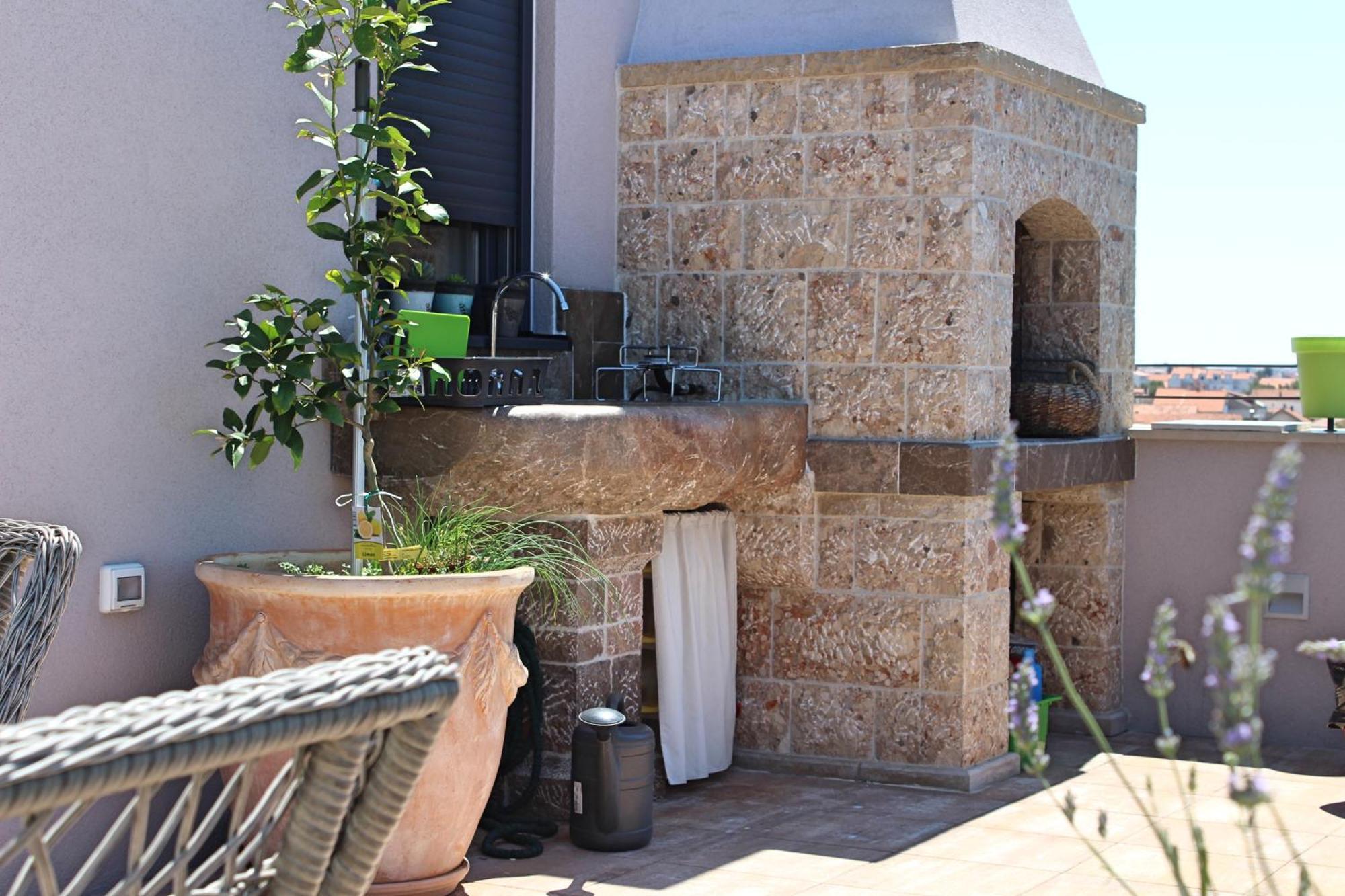 Apartment Garden Terrace Zára Kültér fotó